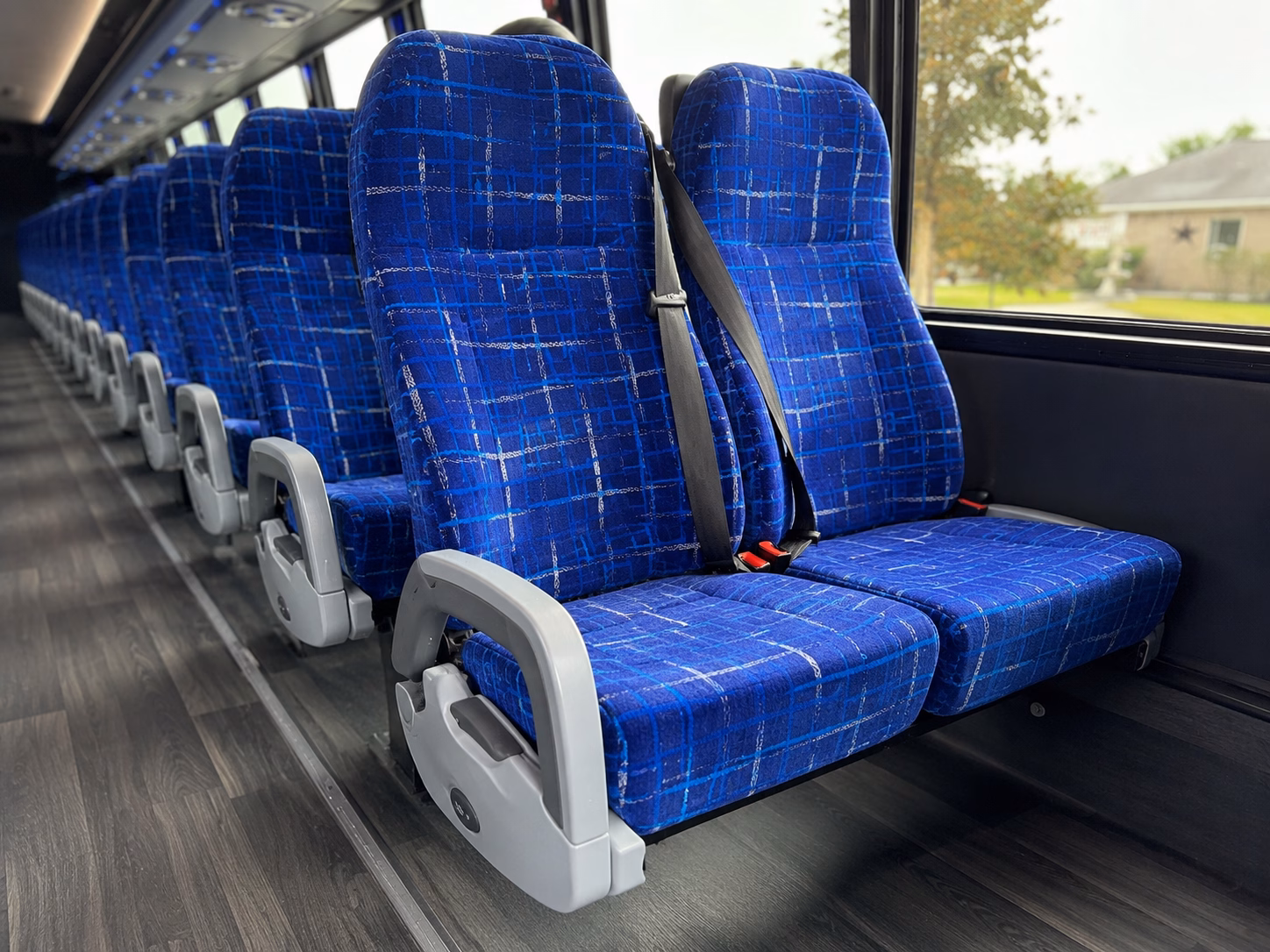 fontana charter bus services interior
